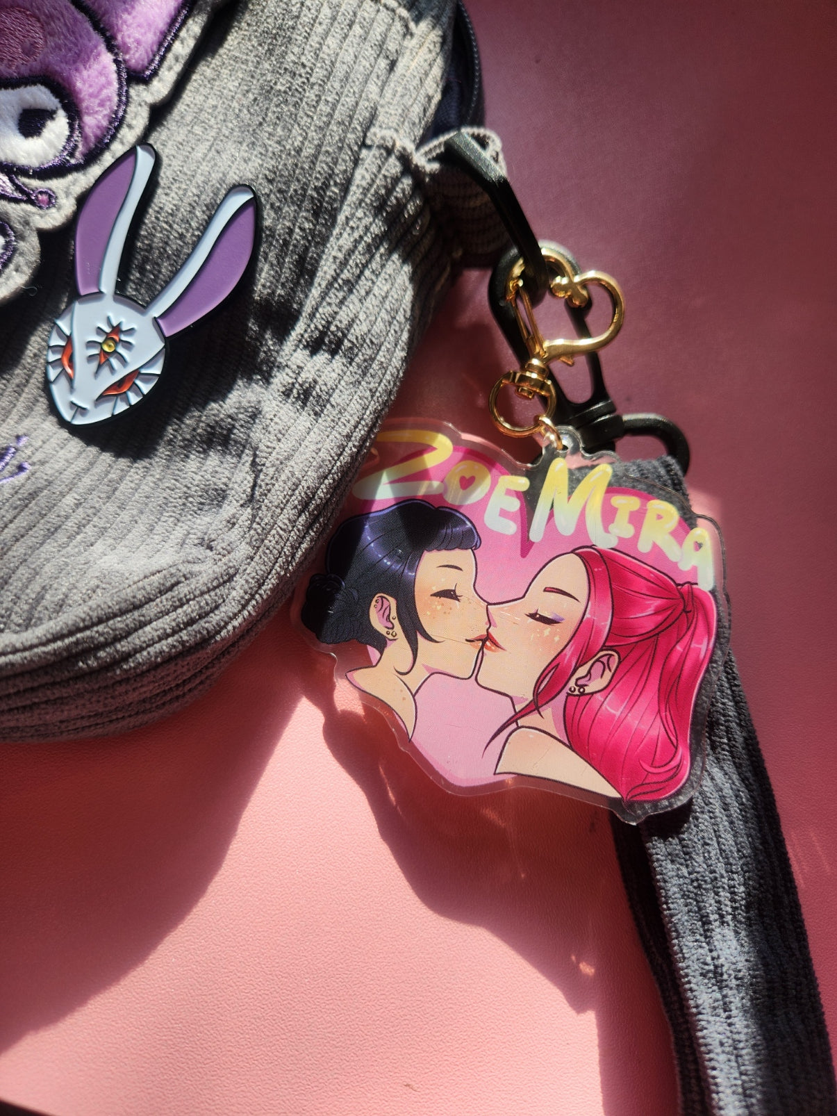 Zoemira acrylic keychain