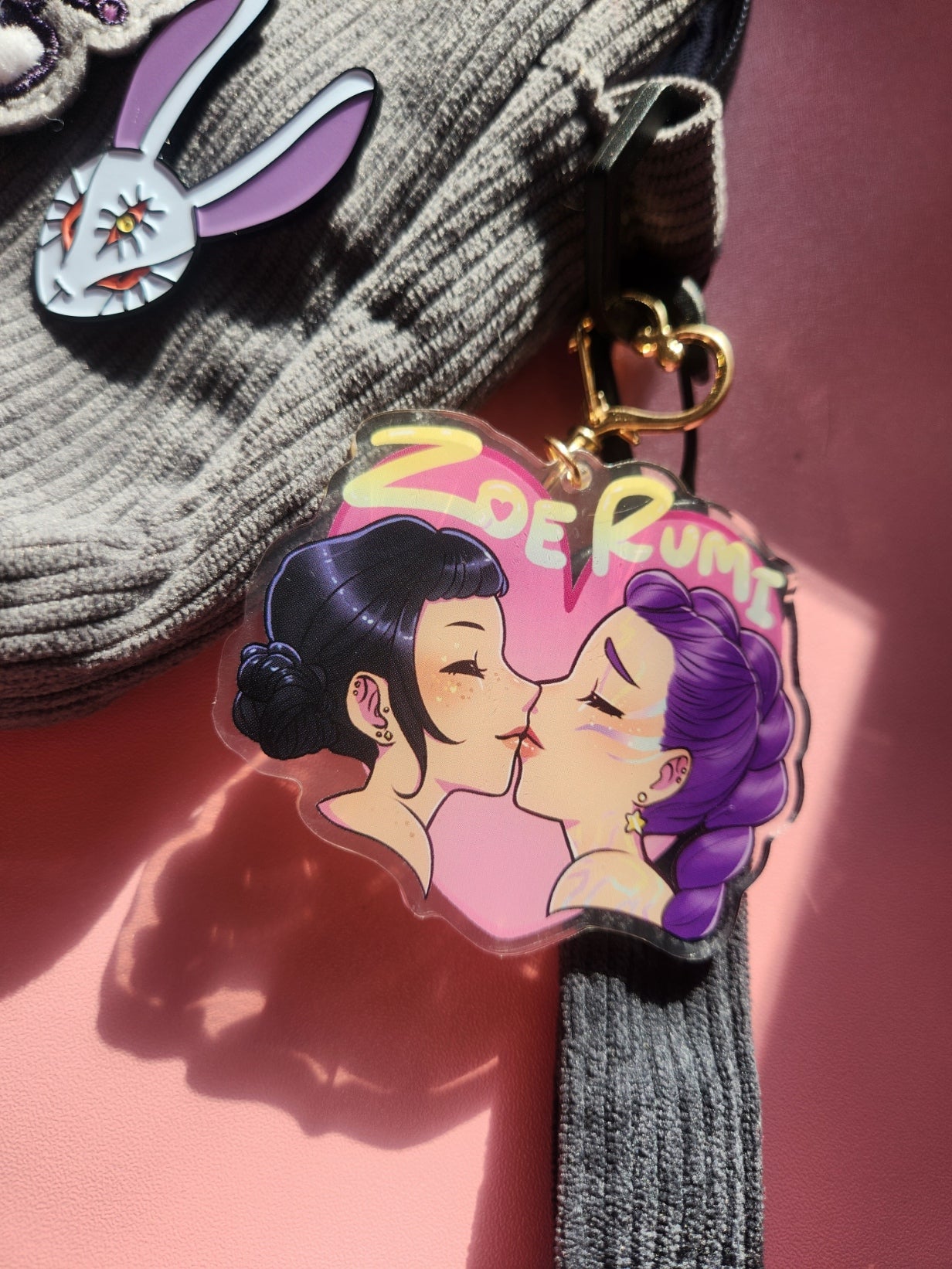 Zoerumi acrylic keychain